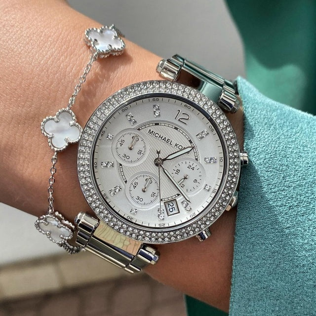 Michael Kors MK5353 Parker Women's Silver Watch - SJR London Timepiece