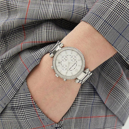 Michael Kors MK5353 Parker Women's Silver Watch - SJR London Timepiece