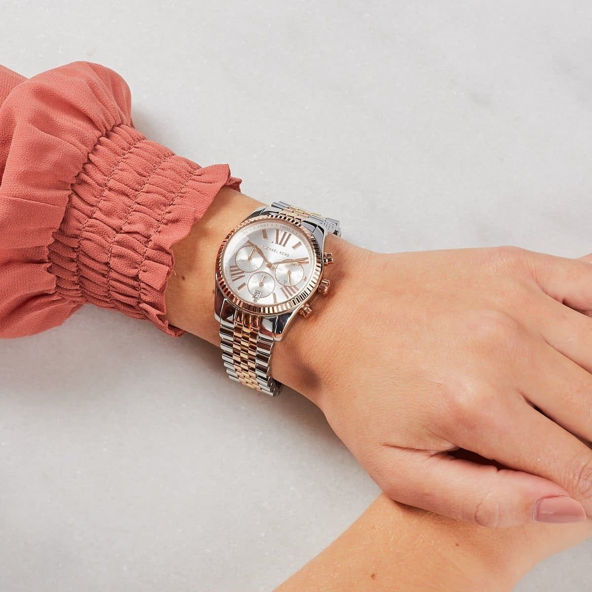 Michael Kors MK5735 Lexington Women's Tri-Tone Watch - SJR London Timepiece