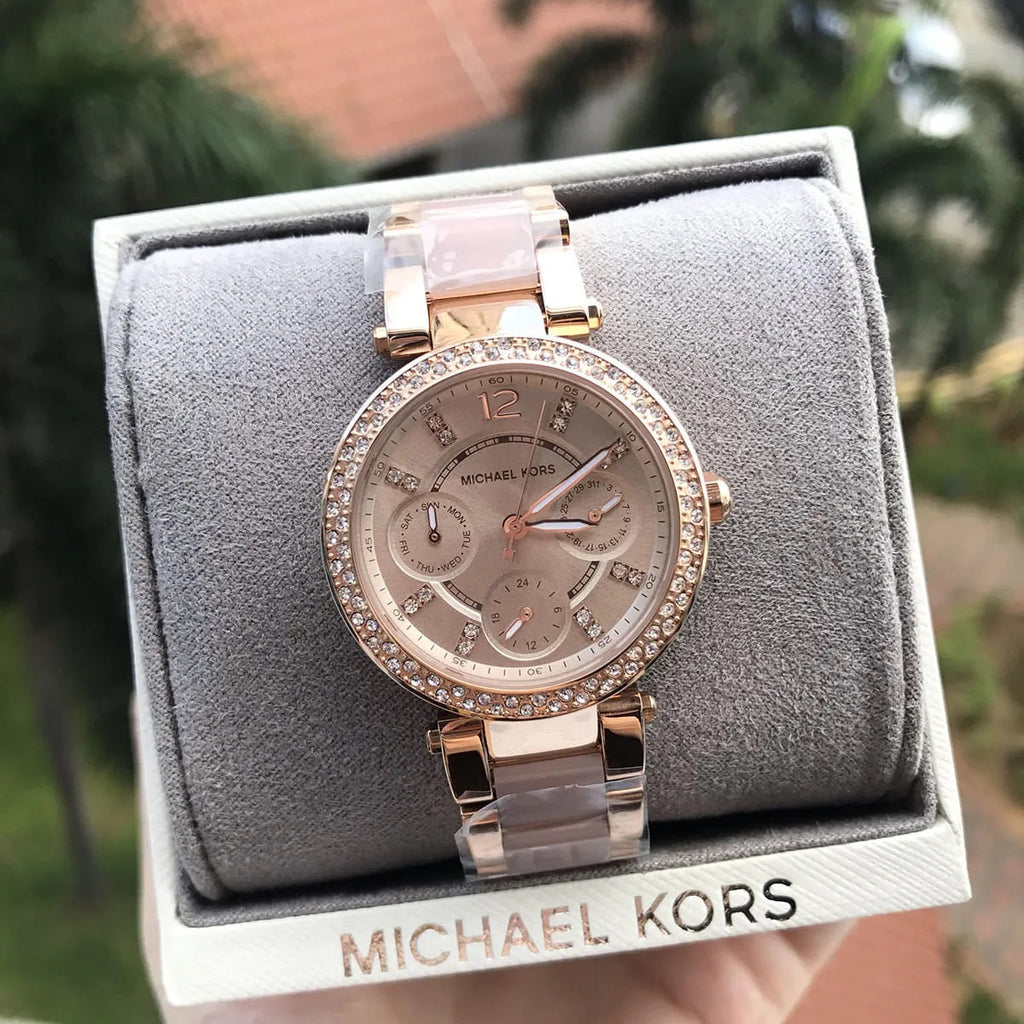 Montre Michael Kors MK6110 Mini Parker Or Rose pour Femme