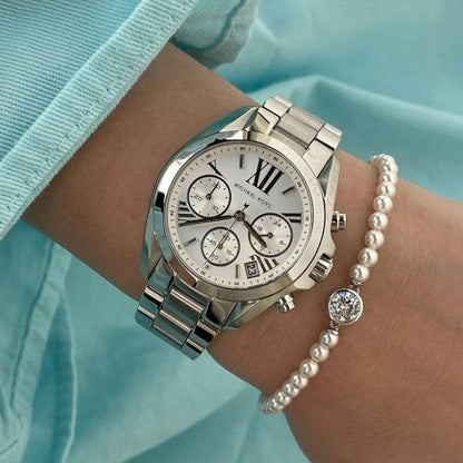 Michael Kors MK6174 Bradshaw Women's Silver Watch - SJR London Timepiece