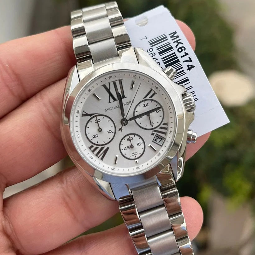 Michael Kors MK6174 Bradshaw Women's Silver Watch - SJR London Timepiece