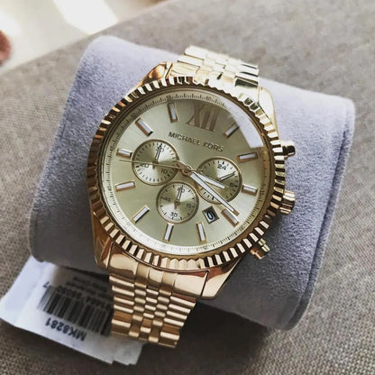 Michael Kors MK8281 Lexington Men's Gold Watch - SJR London Timepiece