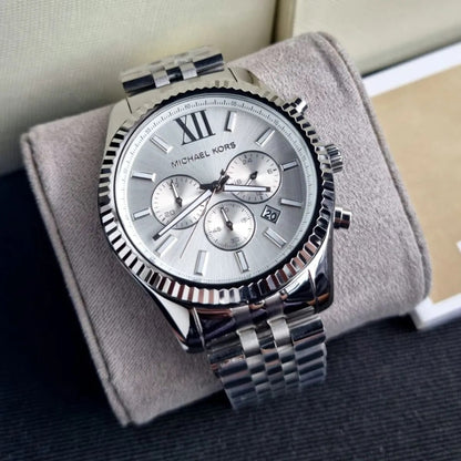 Michael Kors MK8405 Lexington Men's Silver Watch - SJR London Timepiece