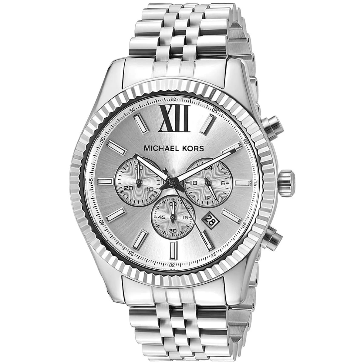 Michael Kors MK8405 Lexington Men's Silver Watch - SJR London Timepiece