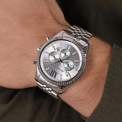 Michael Kors MK8405 Lexington Men's Silver Watch - SJR London Timepiece