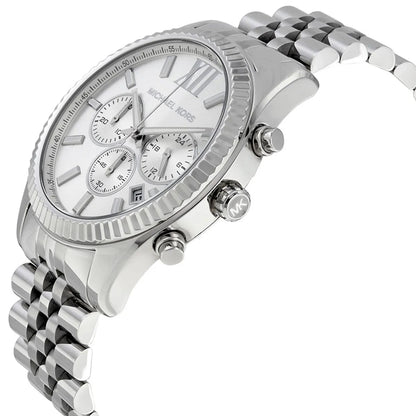 Michael Kors MK8405 Lexington Men's Silver Watch - SJR London Timepiece