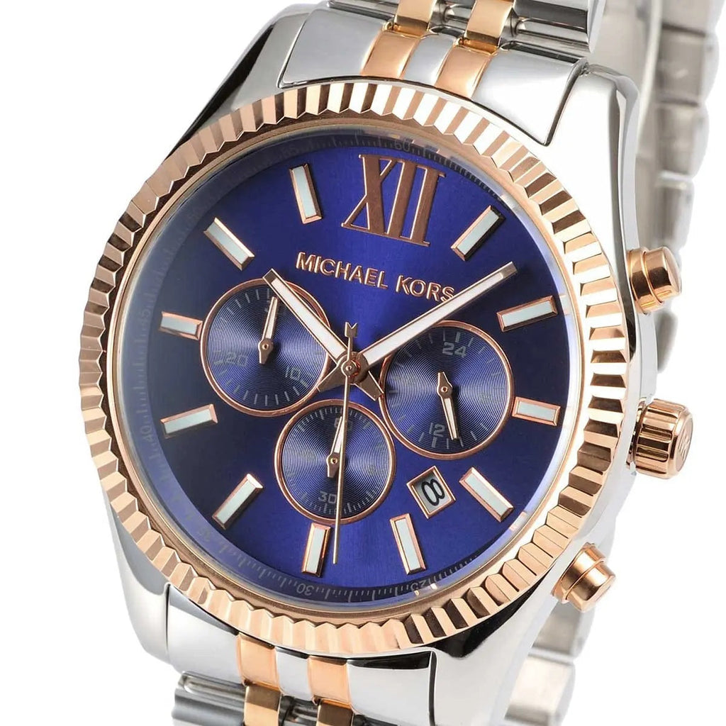 Montre bicolore Michael Kors Lexington MK8412 pour homme