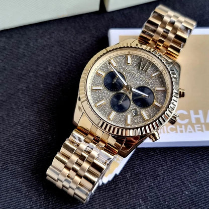 Michael Kors MK8494 Lexington Men's Gold Watch - SJR London Timepiece