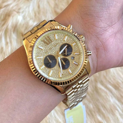 Michael Kors MK8494 Lexington Men's Gold Watch - SJR London Timepiece