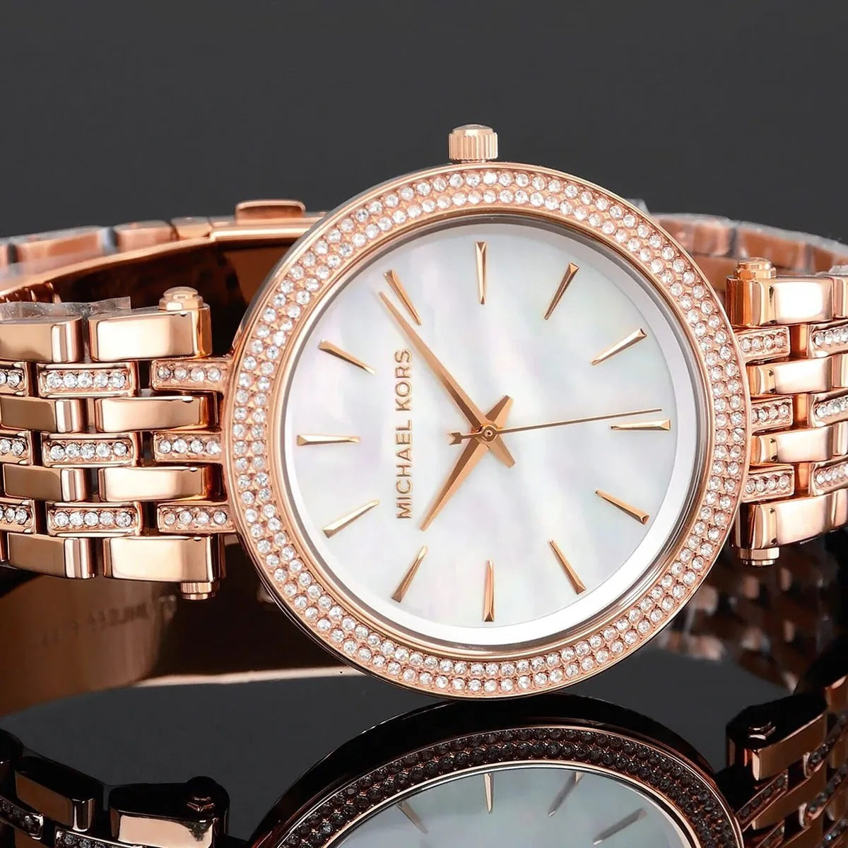 Montre Michael Kors MK3220 Darci pour femme, couleur or rose