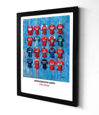 Middlesbrough FC Shirts - A2 Signed Limited Edition Prints