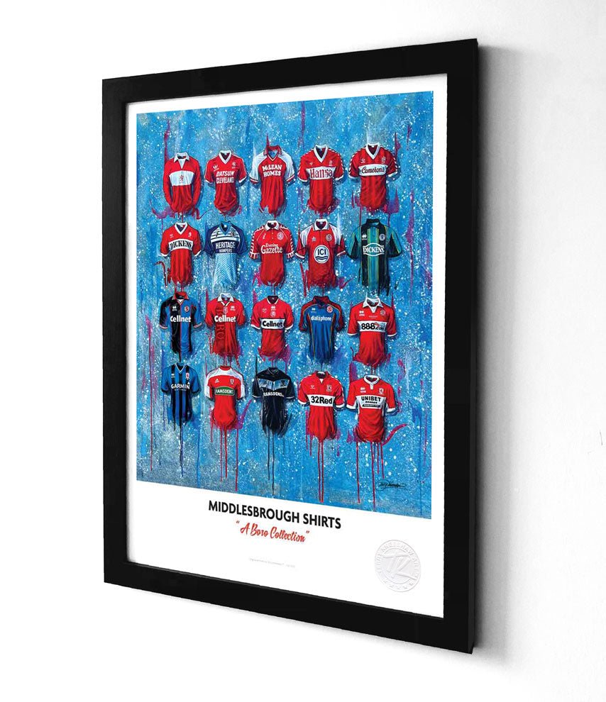 Middlesbrough A3 Print – Boro Shirt Wall Art