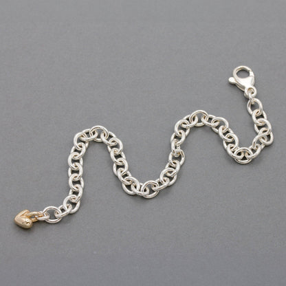 Mini Lifetime Gold Heart Charm Bracelet