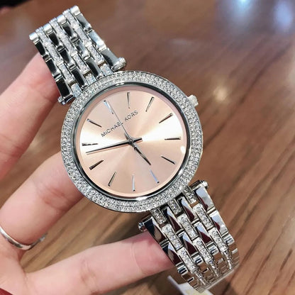 Michael Kors MK3218 Darci Women's Silver & Pink Watch - SJR London Timepiece