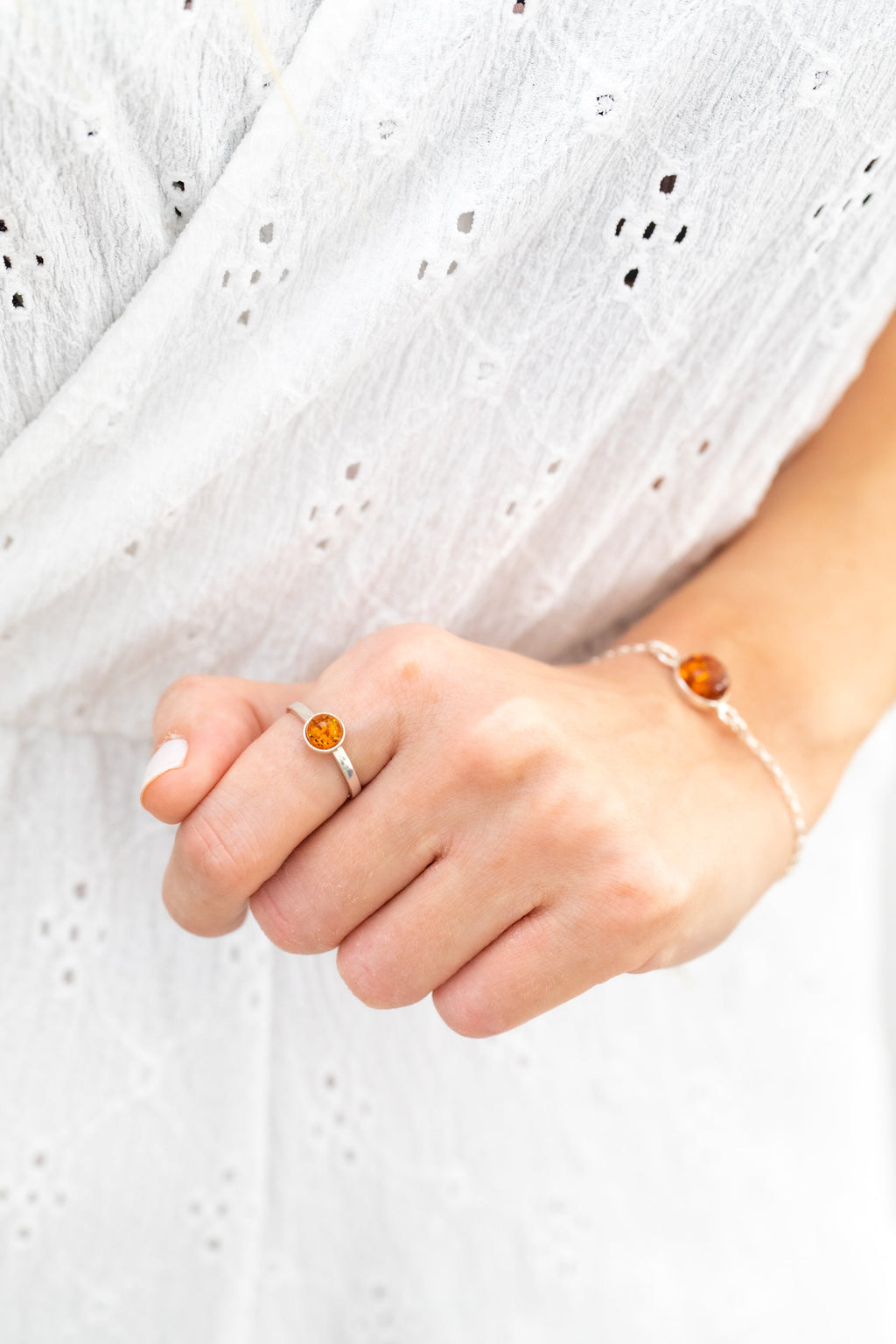 Bague Mini Ambre Empilable ESSENTIALS