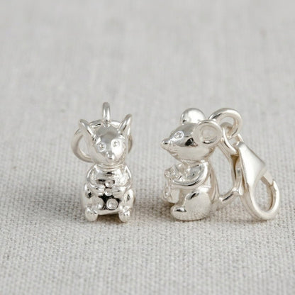Mouse Silver Charm