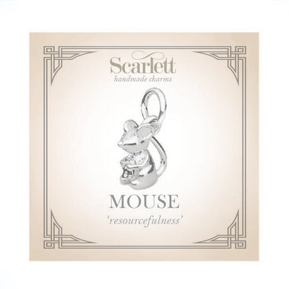 Mouse Silver Charm