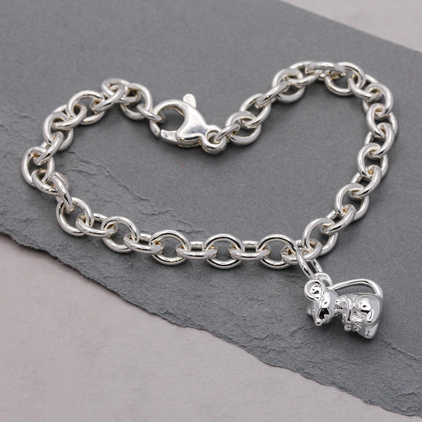 Mouse Silver Charm