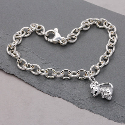 Mouse Silver Charm