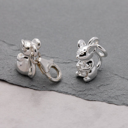 Mouse Silver Charm
