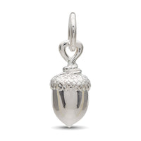 Acorn Silver Charm
