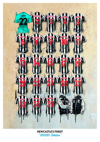 Newcastle’s Finest A2 Print – Magpies Shirt Wall Art