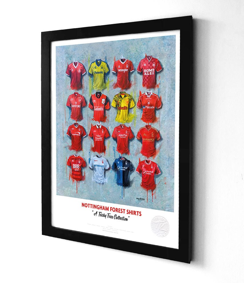 Nottingham Forest A3 Framed Print – Iconic Reds Shirt Wall Art