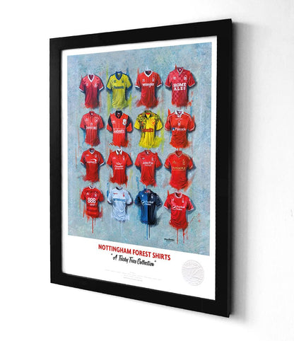 Nottingham Forest A3 Framed Print – Iconic Reds Shirt Wall Art