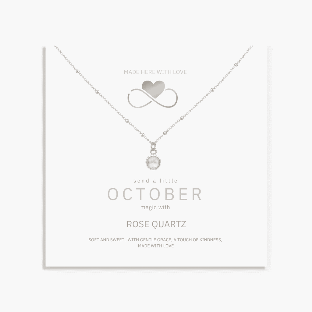Rose Quartz Birthstone Necklace