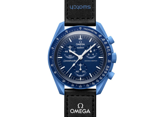 Swatch x Omega Bioceramic Moonswatch Mission to Neptune (SO33N100) - SJR London Timepiece