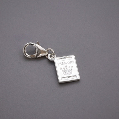 Passport Personalised Silver Charm