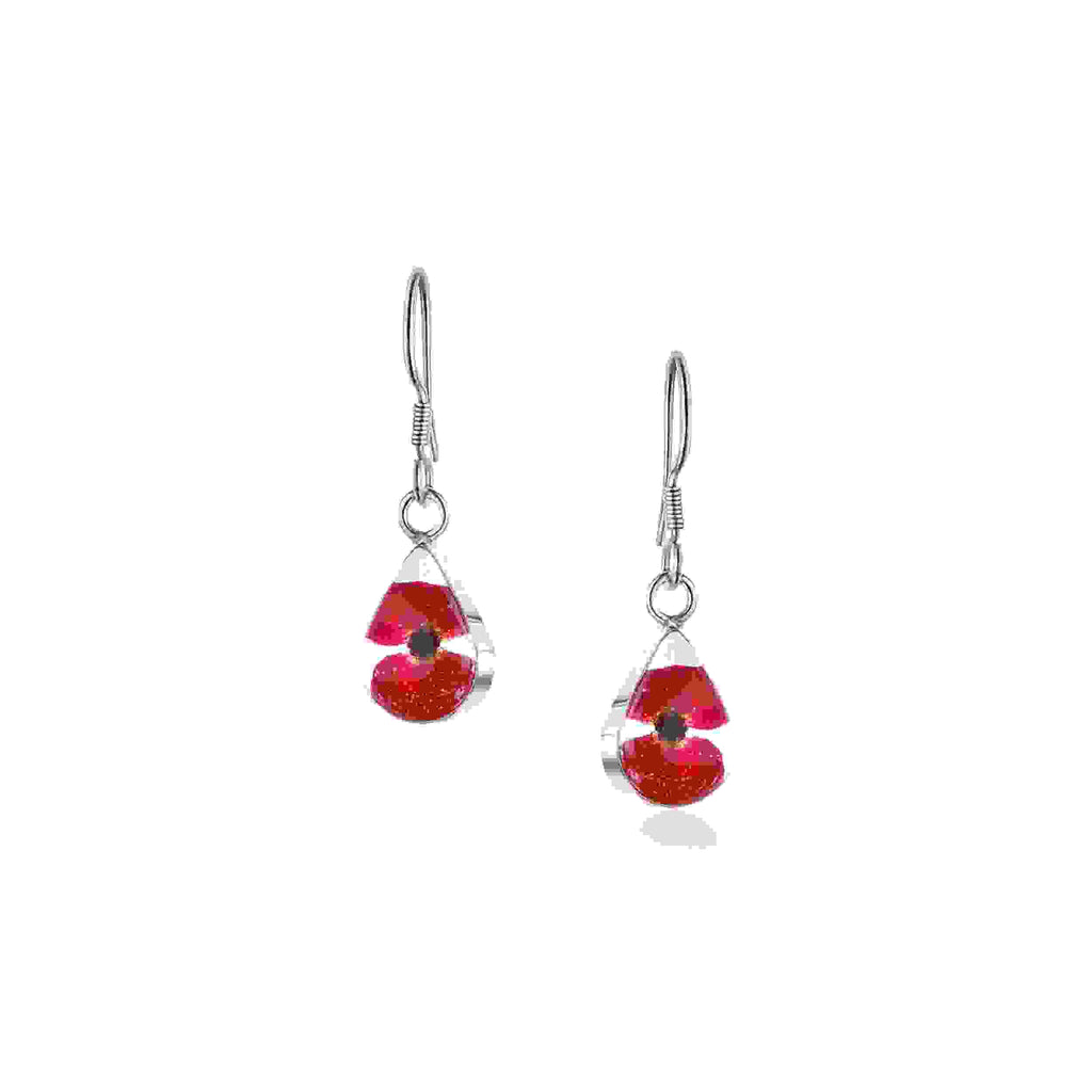 Poppy Teardrop Dangle Drop Earrings