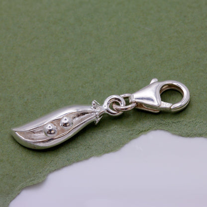 Two Peas In A Pod Silver Charm