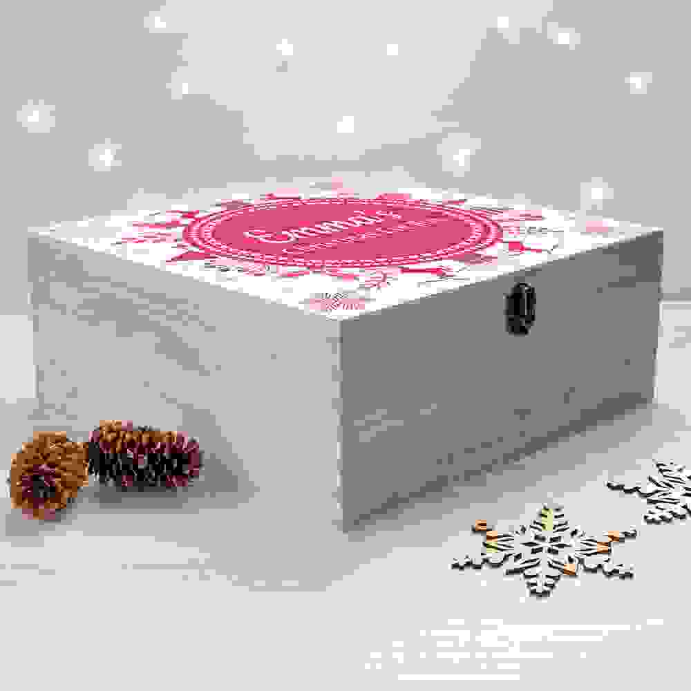 Personalised Snowflake Wreath Christmas Eve Box