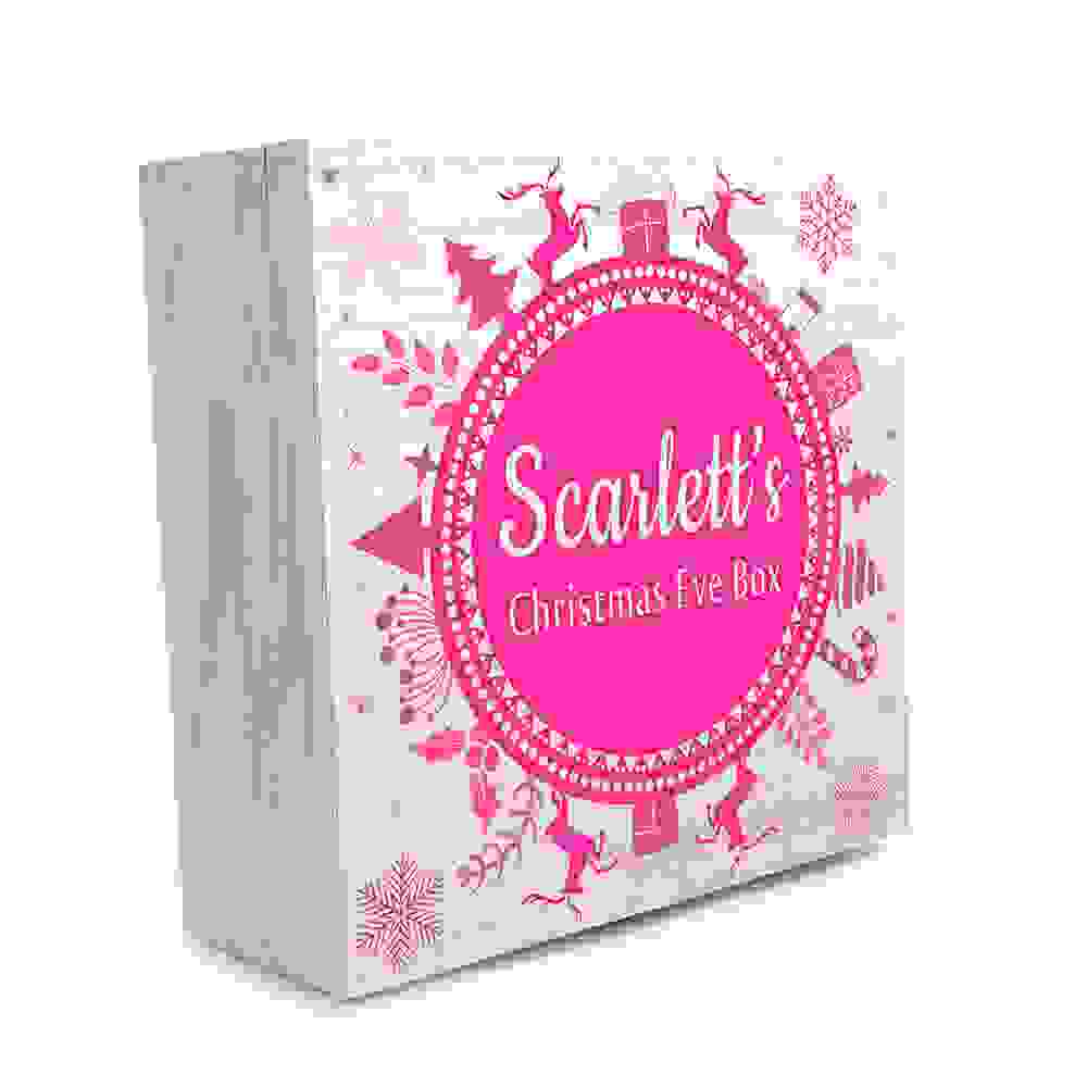 Personalised Snowflake Wreath Christmas Eve Box
