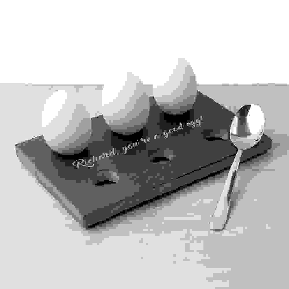 Personalised Slate Egg Holder