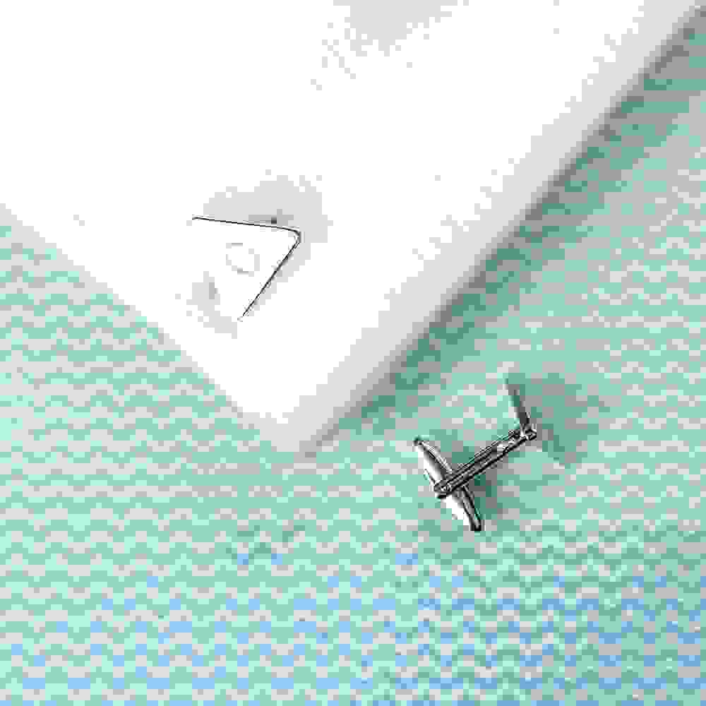 Personalised Rhodium Plated Triangle Cufflinks