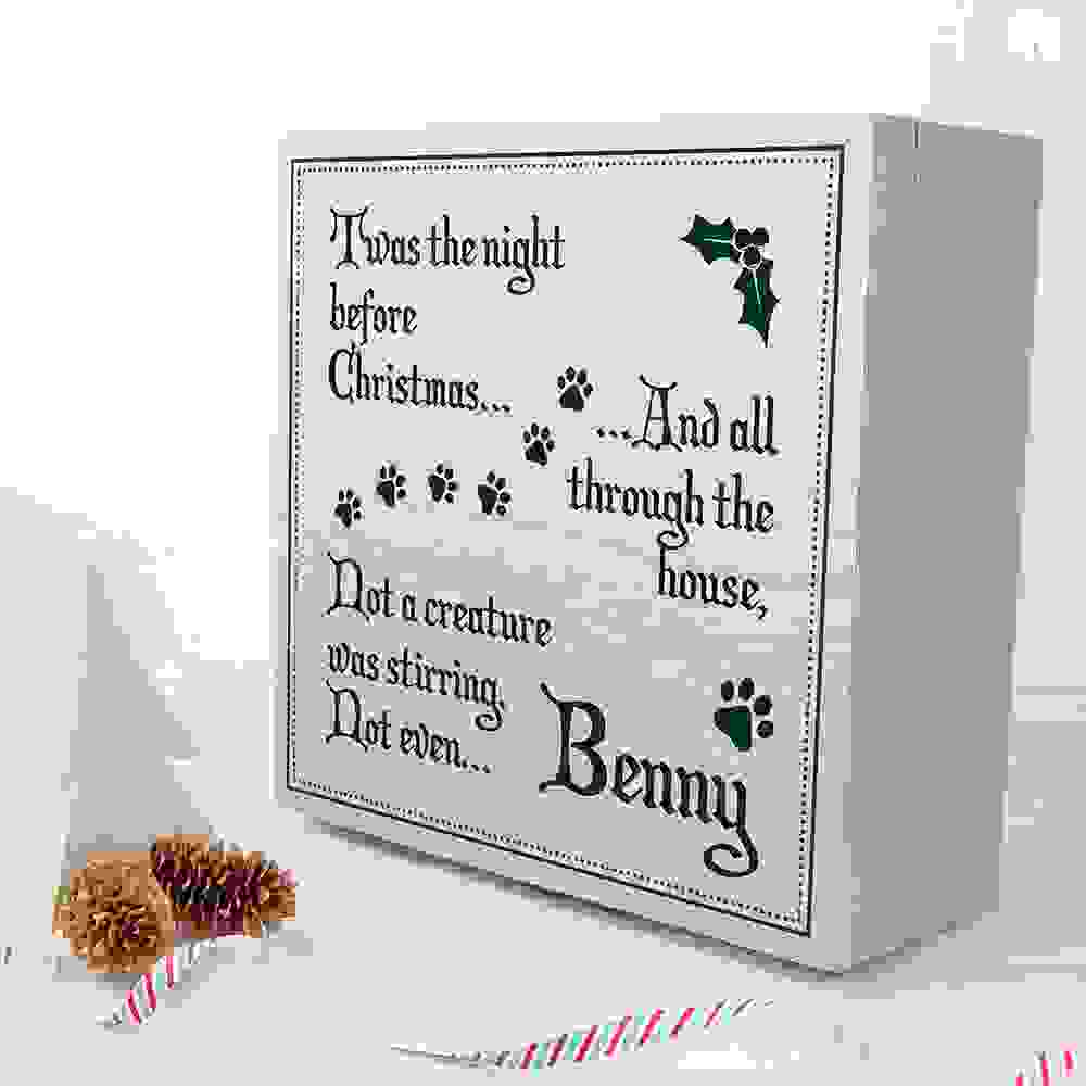Personalised Pets 'Twas The Night Before Christmas Eve Box