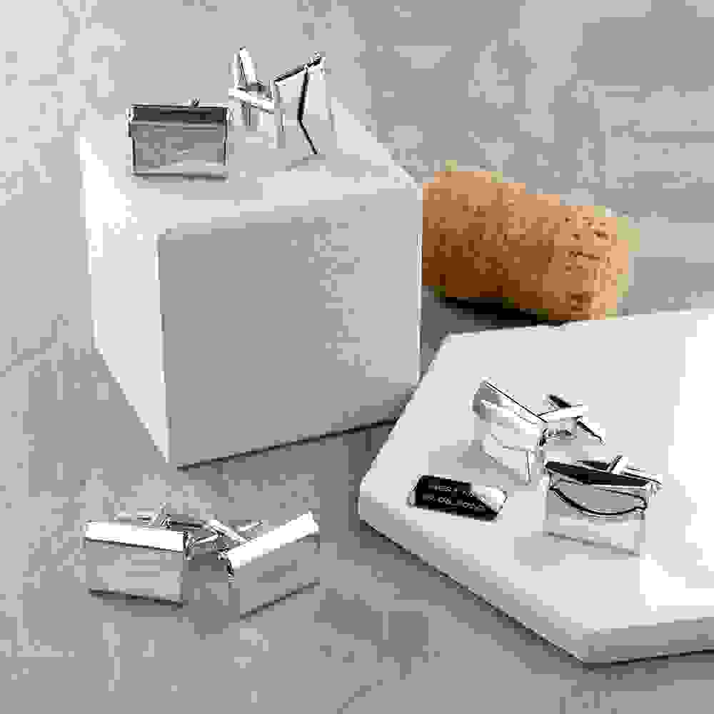 Personalised Silver Secret Message Envelope Cufflinks