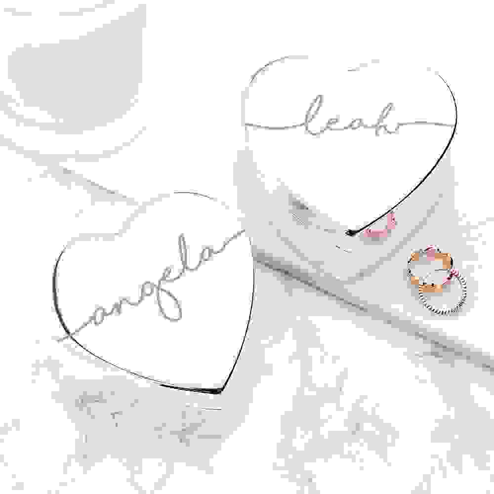 Personalised Heart Jewellery Box