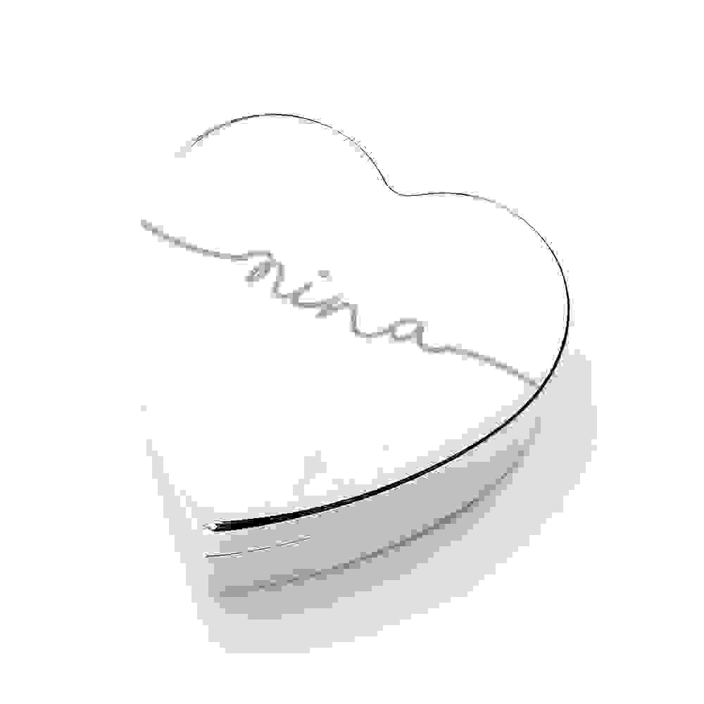 Personalised Heart Jewellery Box