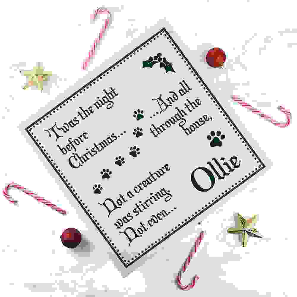 Personalised Pets 'Twas The Night Before Christmas Eve Box