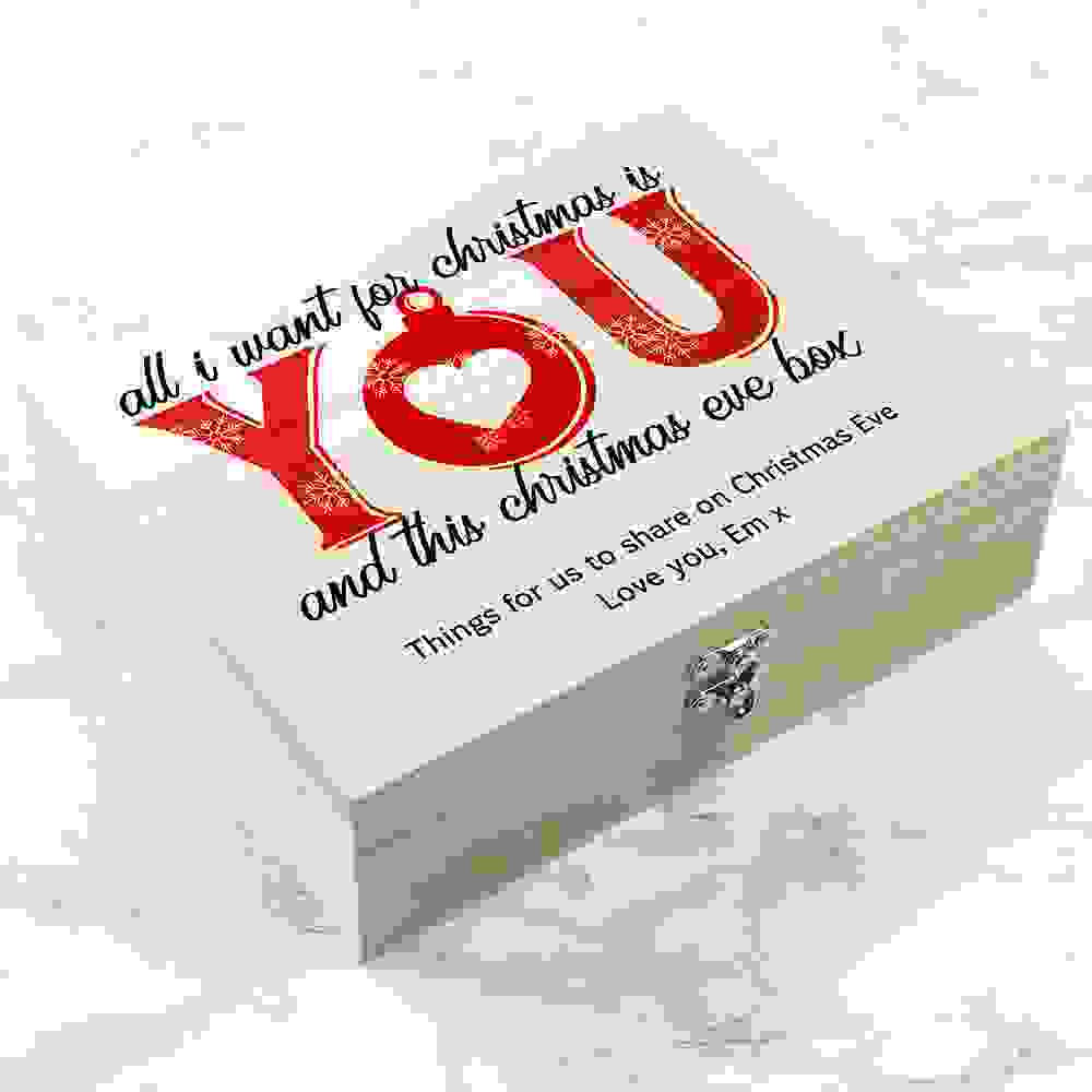 Personalised Romantic Couples Christmas Eve Box