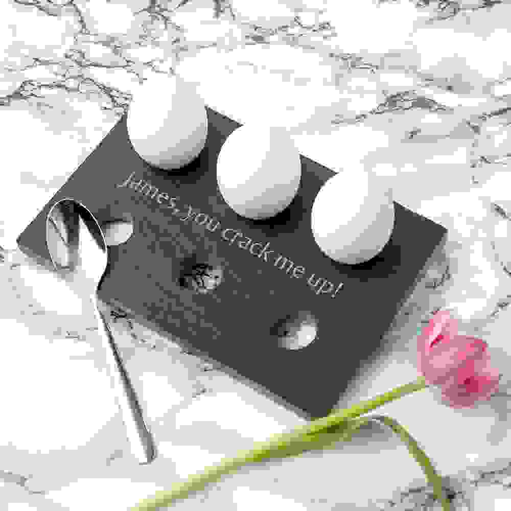 Personalised Slate Egg Holder