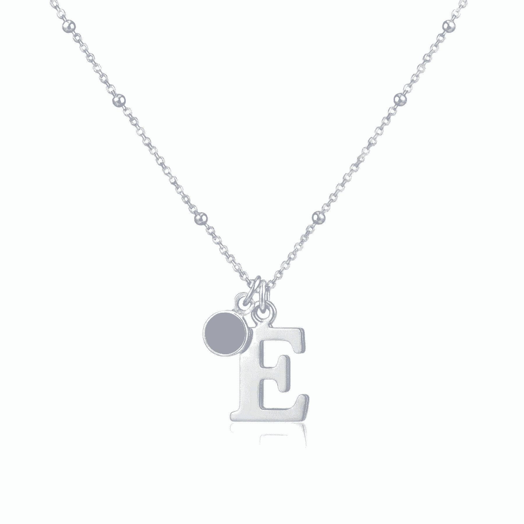 Initial & September Birthstone Necklace | Personalised Sapphire Gift