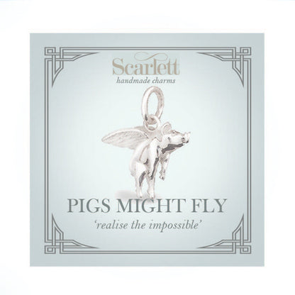 Pigs Might Fly Silver Charm