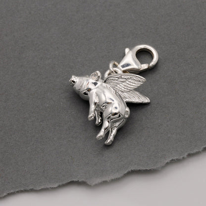 Pigs Might Fly Silver Charm