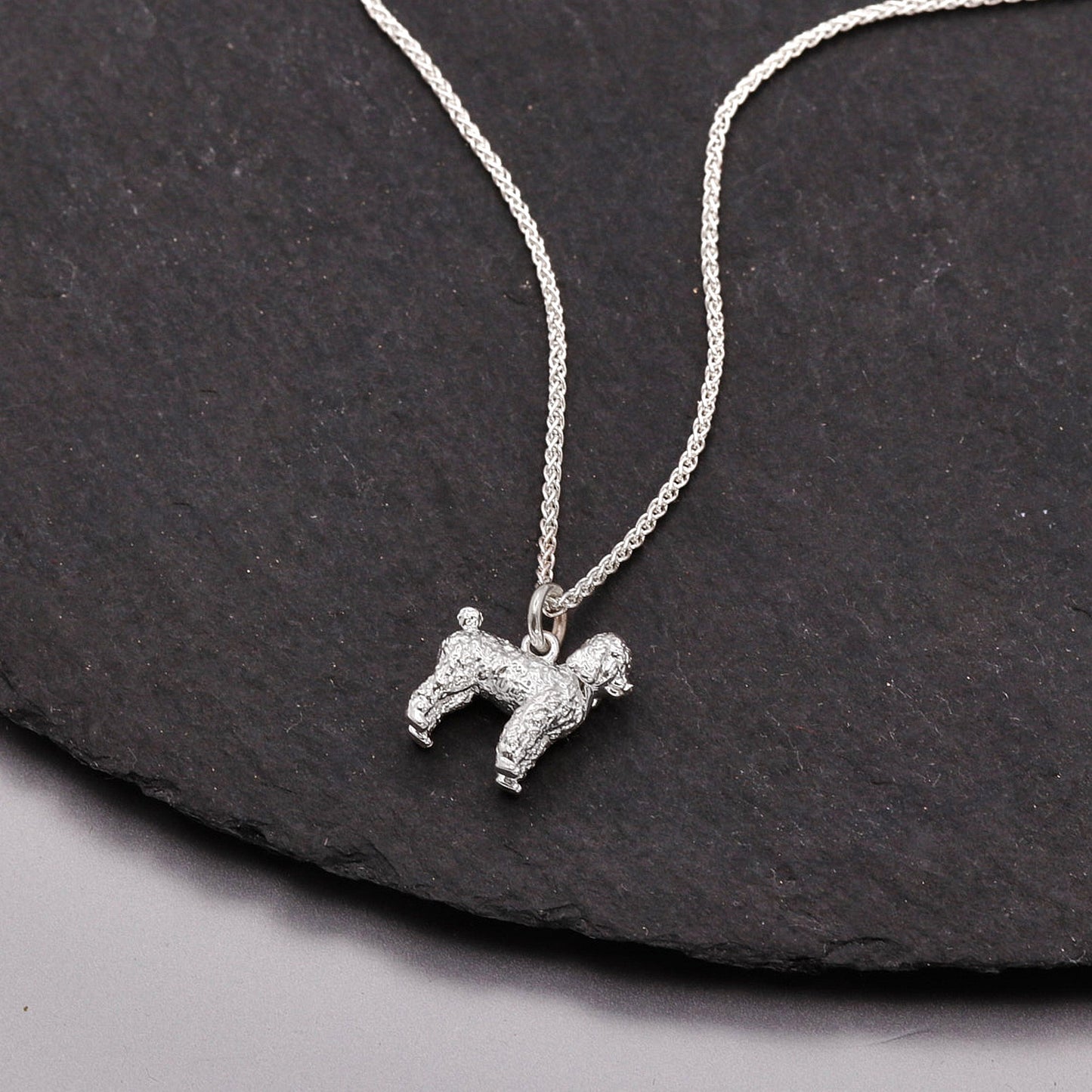 Poodle Silver Dog Charm