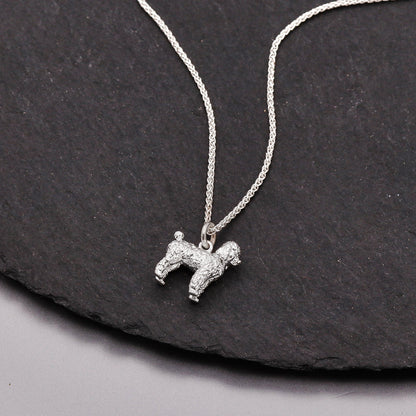 Poodle Silver Dog Charm